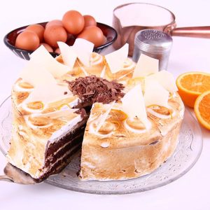 Orange Chocolate Meringue Gateaux - Whole Cake